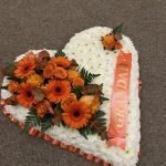 Stinsons - Grandad funeral floral heart tribute